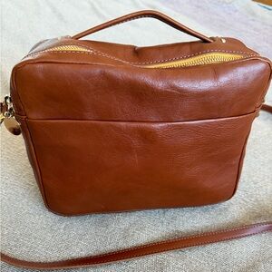 Clare V Mirabel in Miel Rustic Leather